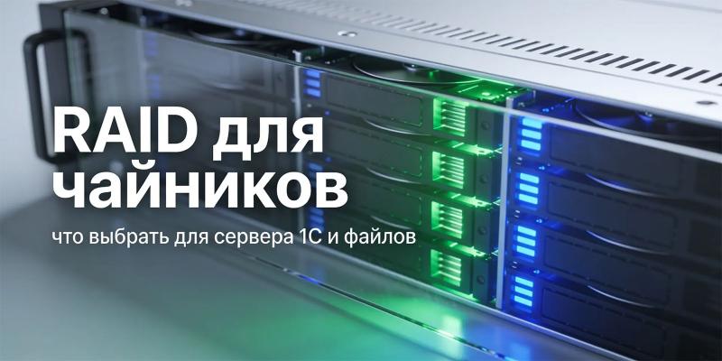 RAID для чайников: что выбрать для сервера 1С и файлов
