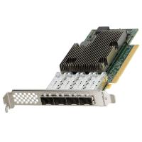 Сетевая карта Dell 540-BDCZ, Broadcom 57504, 4xSFP28 10/25Gb, PCIe, Full Height