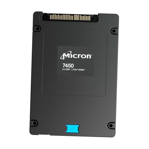 Накопитель Micron SSD 7450 PRO MTFDKCB3T8TFR-1BC1ZABYY, 3840GB, U.3(2.5 7mm), NVMe, PCIe 4.0 x4, 3