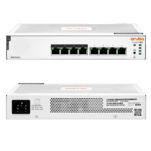 Коммутатор HPE JL811A Aruba Instant On 1830 8G PoE 65W fanless