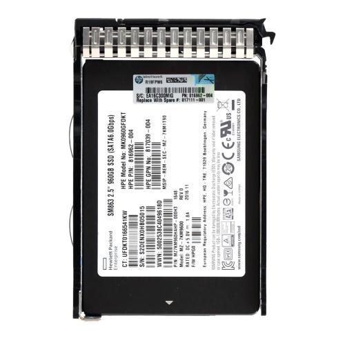 HPE Накопитель SSD HPE P08569-001 960GB SATA 6G READ INTENSIVE SFF SC S4510