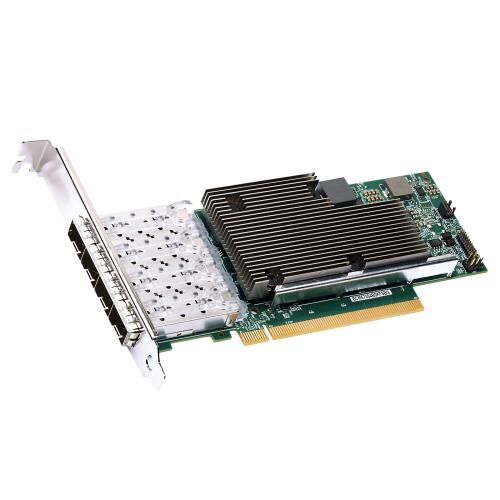 Сетевой адаптер Dell 540-BDLL Broadcom 57454 Quad Port 10GbE BASE-T PCIe Low Profile RJ45