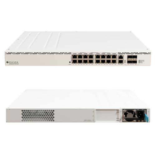 Коммутатор MikroTik CRS320-8P-8B-4S+RM, 17x1Gbit RJ45 PoE, 4xSFP+ 10Gb/s