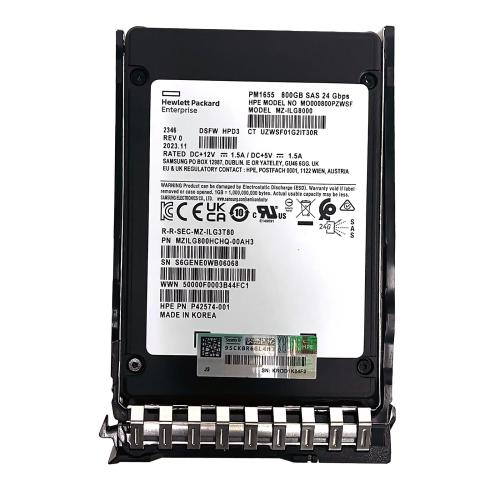 Серверный SSD HPE P49745-001 800GB SAS 24G Mixed Use 2.5 SFF с Basic Carrier для Gen10+ и Gen11