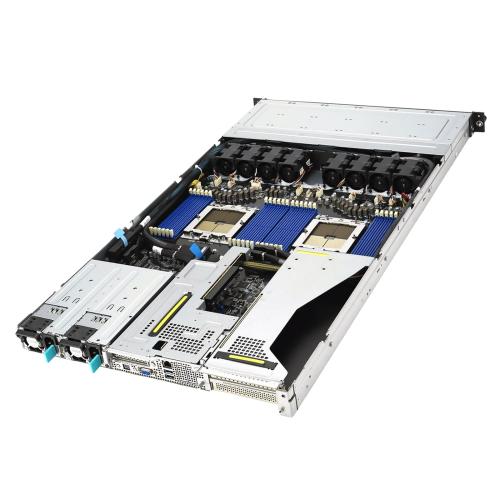 1U двухпроцессорный сервер ASUS RS700A-E12-RS12U на AMD EPYC 9004 с 12 отсеками горячей замены