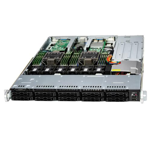 Rack-сервер Supermicro SYS-121C-TN10R 1U CloudDC с двумя сокетами LGA4677 для Intel Xeon Scalable