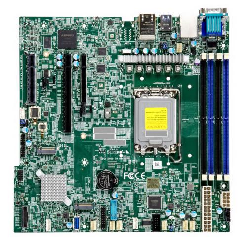 Supermicro Системная плата Supermicro MBD-X13SCH-F-B, Micro-ATX, 1xLGA 1700 Xeon 6300/E-2400