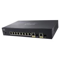 Управляемый PoE-коммутатор Cisco SF352-08MP с 8 портами 10/100 и бюджетом PoE 128 Вт