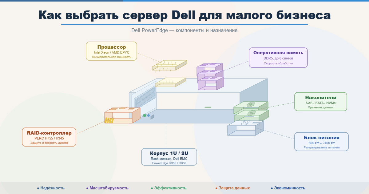 Гайд по выбору сервера Dell PowerEdge для небольшой компании Гайд по выбору сервера Dell PowerEdge для небольшой компании