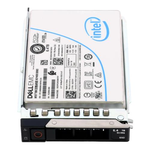 Твердотельный накопитель Dell 400-BKGI 6.4TB NVMe PCIe Gen4 U.2 Mix Use SFF с салазками