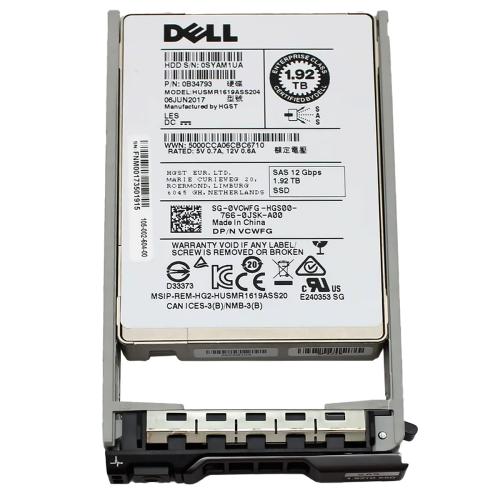Накопитель SSD Dell 400-AXPB, 1.92Tb, SAS