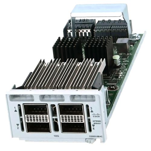 Флагманский сетевой модуль Cisco C9300X-NM-4C 4 x 100G/40G QSFP28 для Catalyst 9300X