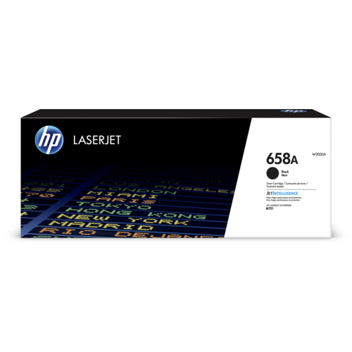 Оригинальный черный картридж с тонером HP 658A (W2000A) для цветной лазерной печати