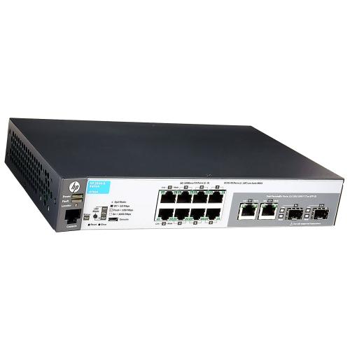 Управляемый коммутатор HP Aruba 2530 J9783A с 8 портами 10/100 и 2 портами SFP