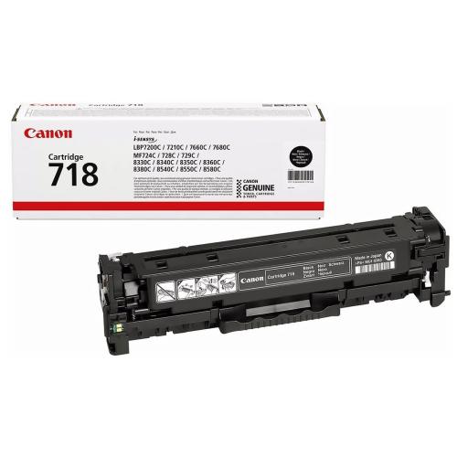 Оригинальный черный картридж Canon 718 2662B002 для принтеров и МФУ i-SENSYS серии