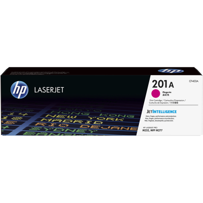 Картридж HP CF403A, №201A, пурупрный, красный