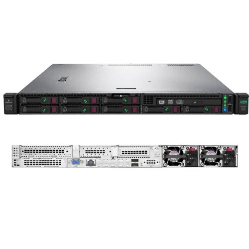 Сервер HPE ProLiant DL325 Gen10 Plus P38477-B21 с переди и сзади на разъёмы