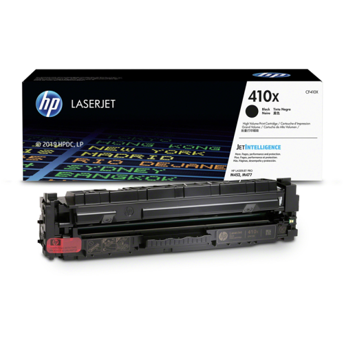 Оригинальный черный картридж с тонером HP 410X (CF410X) высокой емкости для цветной лазерной печати