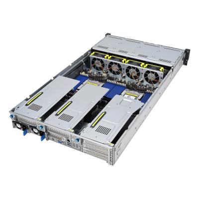 Серверная платформа ASUS RS720A E9 RS24 V2 (90SF00A1-M00980) с открытой верхней крышкой