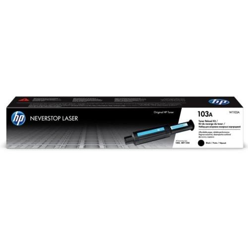 Оригинальный комплект для перезаправки тонера HP 103A Black (артикул W1103A) для системы HP Neverstop Laser