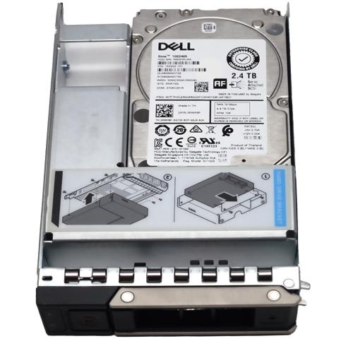 Накопитель Dell 401-ABHS, 2,4 Тб, 10000RPM, SAS 12Gb/s, 512e, Hot-Plug, 2.5-inch, с салазками 3,5'' Hybrid Carrier
