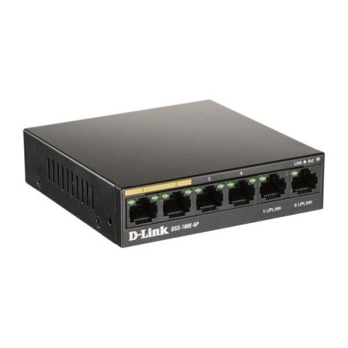 Коммутатор D-Link DSS-100E-6P/A1A