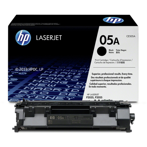 Оригинальный черный тонер-картридж HP 05A (артикул CE505A)
