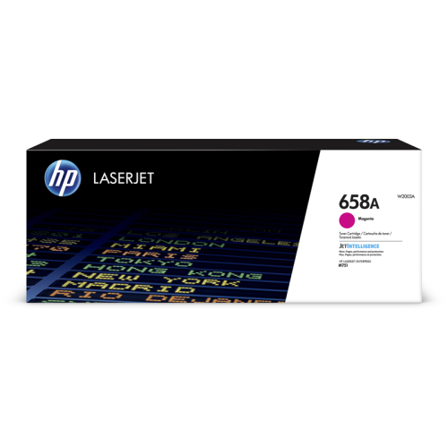 Оригинальный пурпурный картридж с тонером HP 658A (W2003A) для цветной лазерной печати