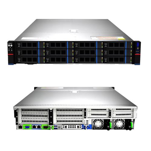 Стоечный сервер Gooxi SL201-D12R-G3 2U с процессорами Intel Xeon Scalable 3-го поколения, 12 отсеками 3,5 SAS/SATA/NVMe