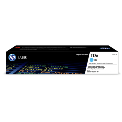 Картридж HP W2071A, №117A, голубой, синий
