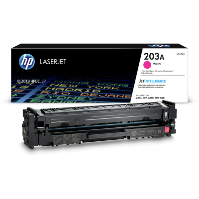 Картридж HP CF543A, модель №203A, пурпурный, красный