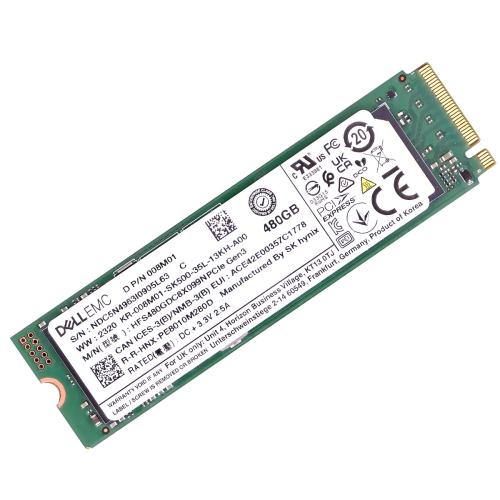 SSD накопитель Dell 400-BPWT 480GB NVMe SSD, M.2