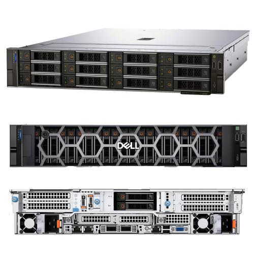 Стоечный сервер Dell PowerEdge R760 210-BDZY-173-000 форм-фактора 2U с 12 отсеками 3.5