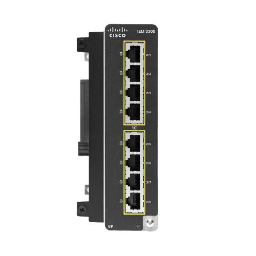 Промышленный модуль Cisco IEM-3300-8T 8 медных портов GE для IE3300