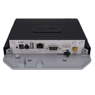 Точка доступа MikroTik LtAP-2HnD&FG621-EA, вид на разъёмы