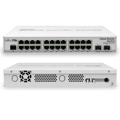 Коммутатор MicroTik CRS326-24G-2S+IN, 24xRJ-45 (1 Гбит/сек) и 2xSFP+ (10 Гбит/сек)