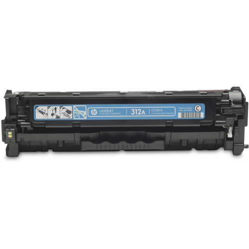 Оригинальный голубой картридж с тонером HP 312A (CF381A) для цветной лазерной печати