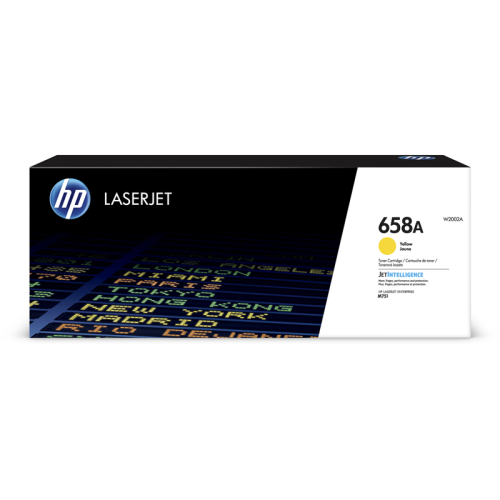 Оригинальный желтый картридж с тонером HP 658A (W2002A) повышенной емкости для цветной лазерной печати