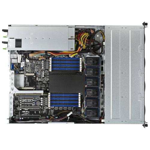 Серверная платформа ASUS RS500A E10 RS12U 90SF00X2-M02100 со снятой верхней крышкой