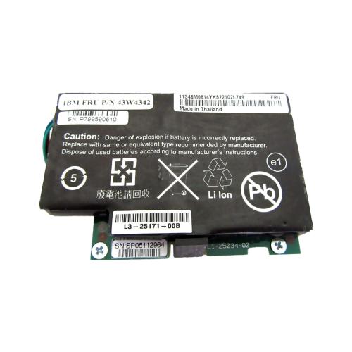 Батарея IBM BBU07 для RAID-контроллера ServeRAID M5000, Li-ion 3,7 В 1500 мАч