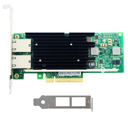 Сетевой адаптер Intel X540-T2 2x10Гбит/сек PCI-E 8x с дополнительной низкопрофильной планкой