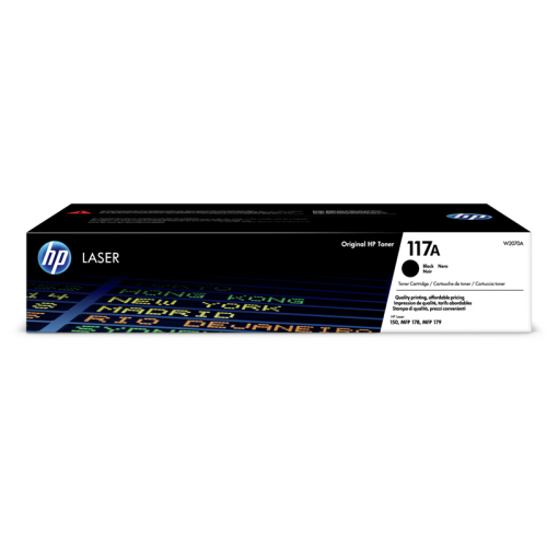 Оригинальный черный картридж с тонером HP 117A (W2070A) для цветной лазерной печати