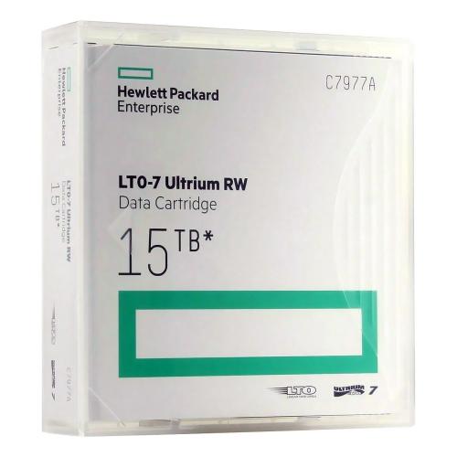Ленточный картридж HPE C7977AN-1 LTO-7 Ultrium 15TB RW (с наклейкой, 1шт)