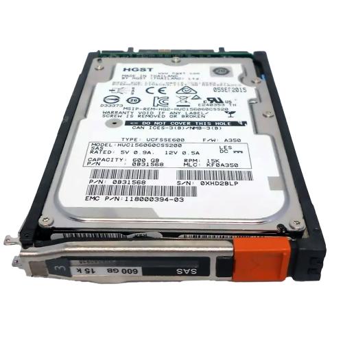 EMC 005050084 жесткий диск 1.2TB SAS 6Gb/s 10000 об/мин для VNX2 с монтажным лотком