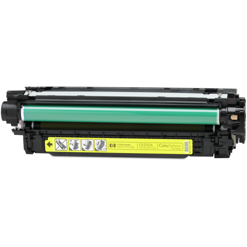 Оригинальный желтый картридж с тонером HP 504A (CE252A)